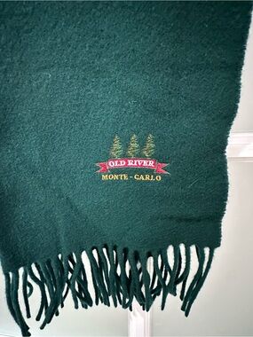 Old River Monte-Carlo 100% Lambswool Scarf Made In Italy